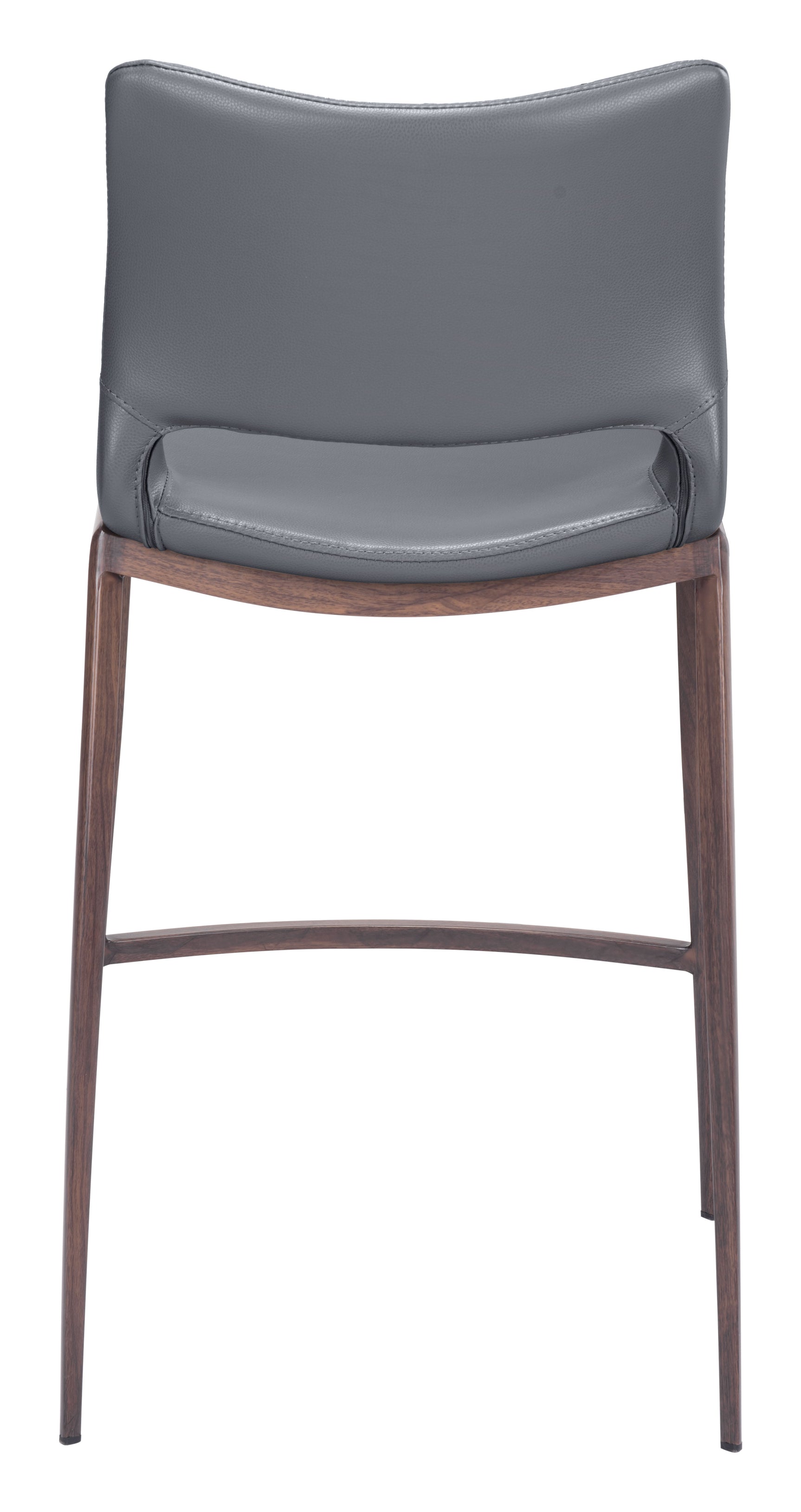 Ace Dark Gray & Walnut Counter Stool (Set of 2)