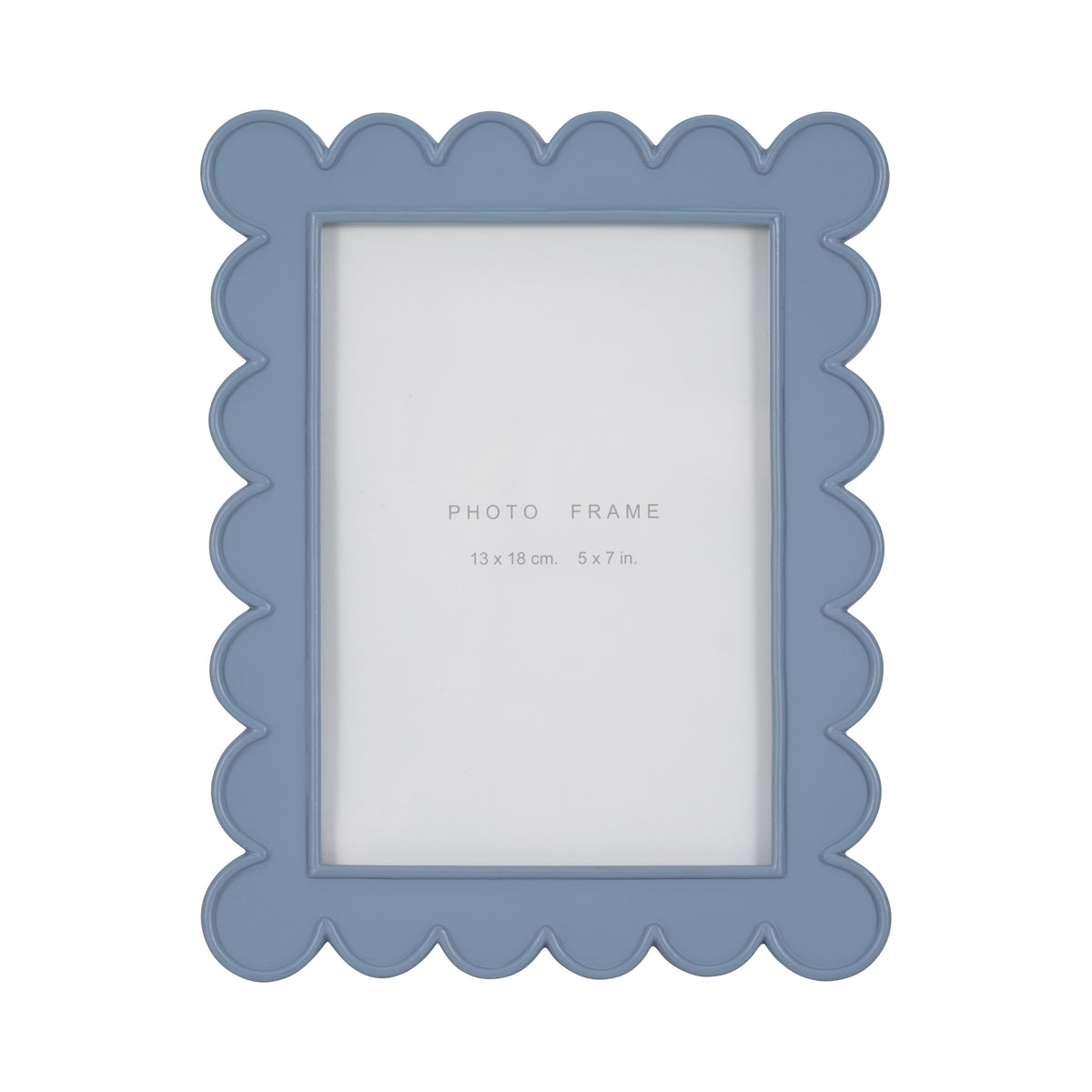 Farley Blue 5x7 Scallop Edge Photo Frame