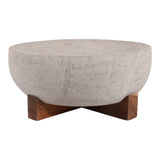 Nateview White/Tan Bowl