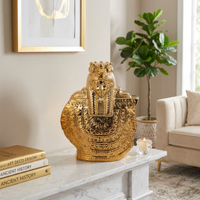 Kern City Gold Ceramic Table Top Sculpture