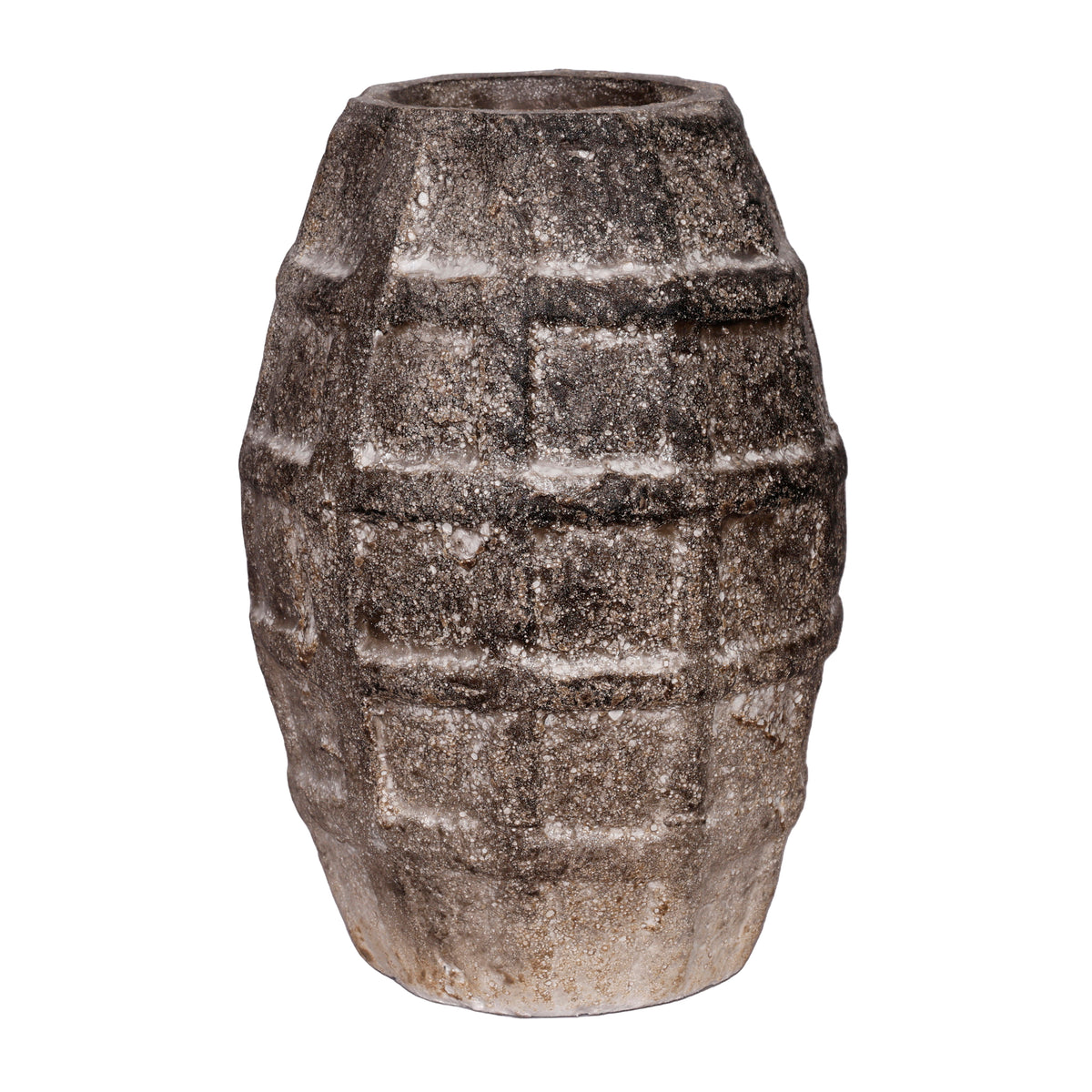 Blackrock Stone/Brown Large Ecomix Windowpane Vase