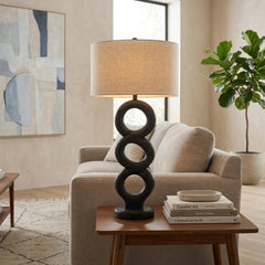 Isleoak Black/Ivory Lamp