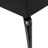 Nebelhorn Black Wood and Glass Coffee Table