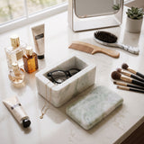 La Quinta Ivory/Green Marble Box