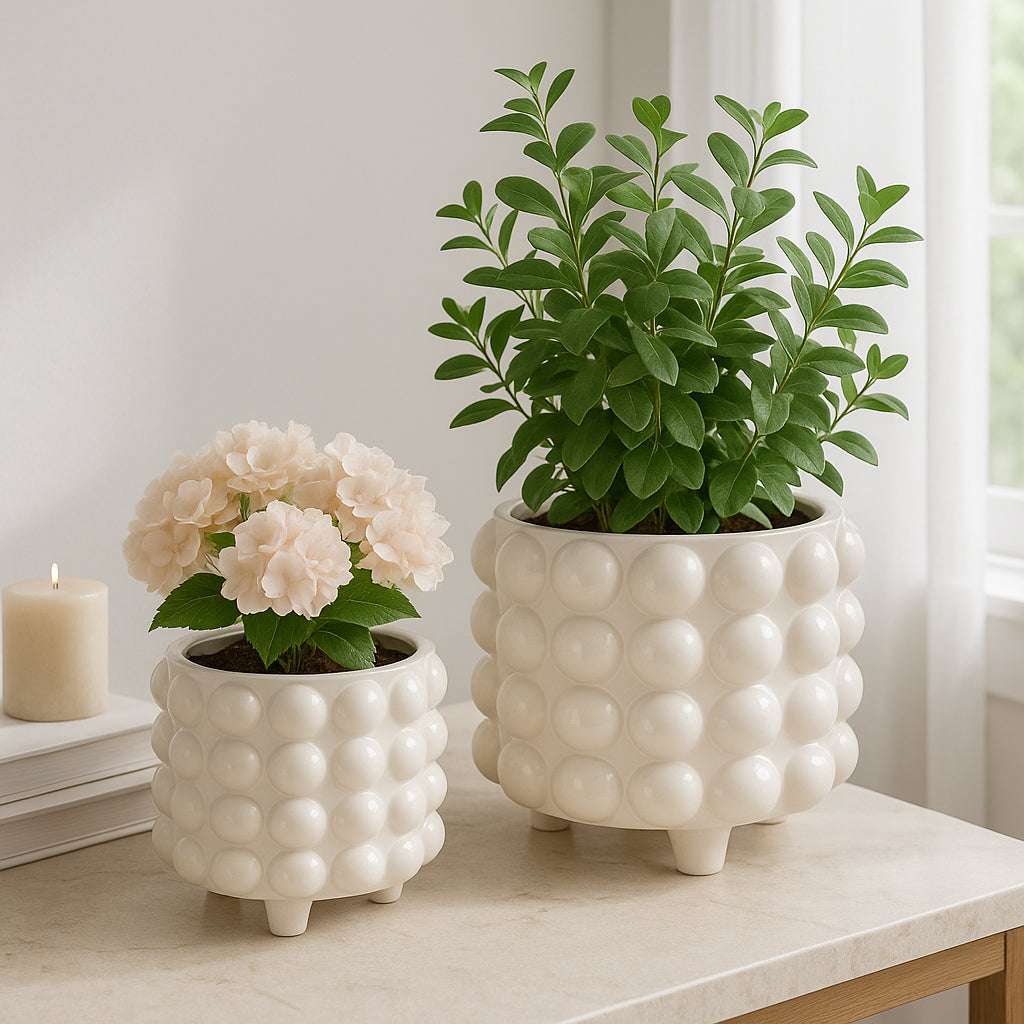 Kirbyham White Planters (Set of 2)