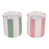 Sun City Multicolor Coconut Goji Orange Stripe Candles (Set of 2)