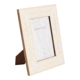 Fargooak White/Cream 4x6 Petals Photo Frame