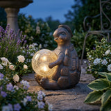 Orangetree Antique Copper Turtle Solar Orb
