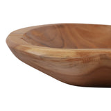 San Andreas Brown Wood Scallop Edge Tray