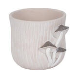 Bricemore Gray Mushroom Applique Planter