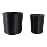 Skyemoor Black Planters (Set of 2)