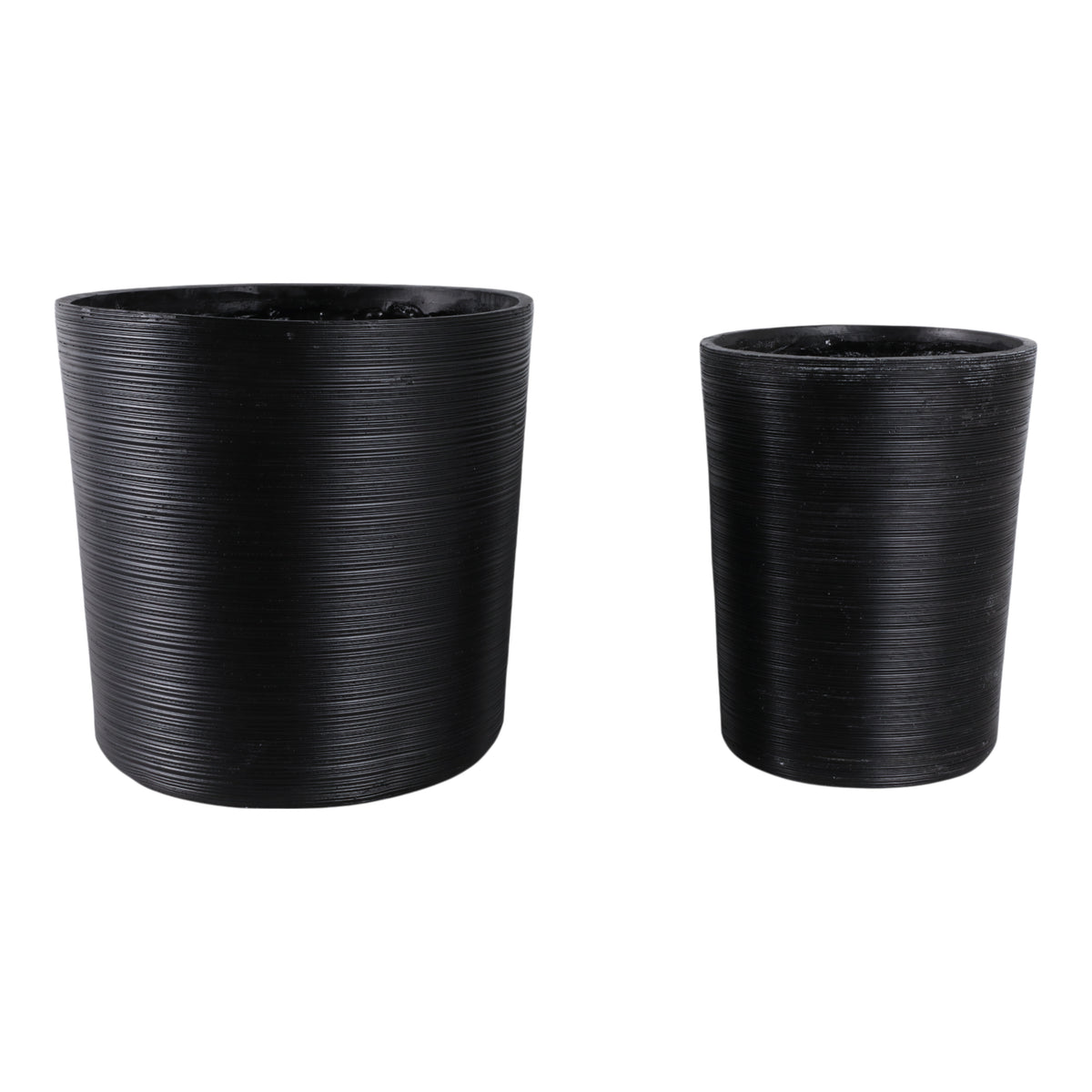 Skyemoor Black Planters (Set of 2)