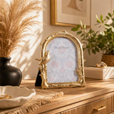 Eberly Gold Birds and Branches Arch Photo Frame