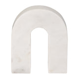 Hillcrest White Small Marble Horseshoe Tabletop Decor