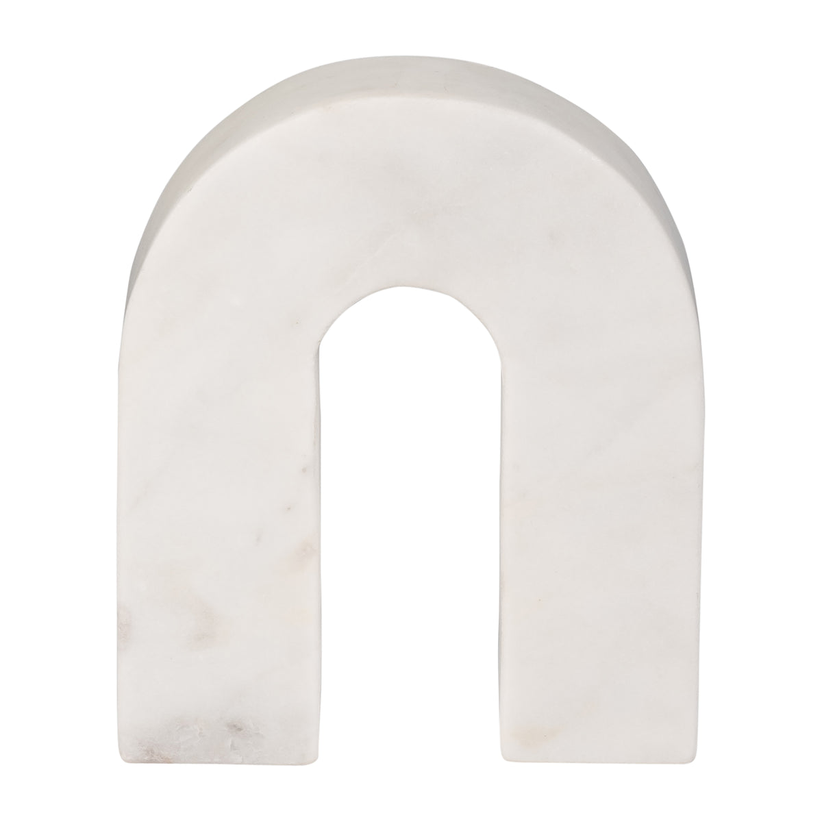 Hillcrest White Small Marble Horseshoe Tabletop Decor