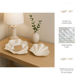 Ignacio Ivory Capiz Shell Shaped Bowls (Set of 2)
