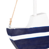 Camulos Multicolor Wood Sailboat with Hanging Fish