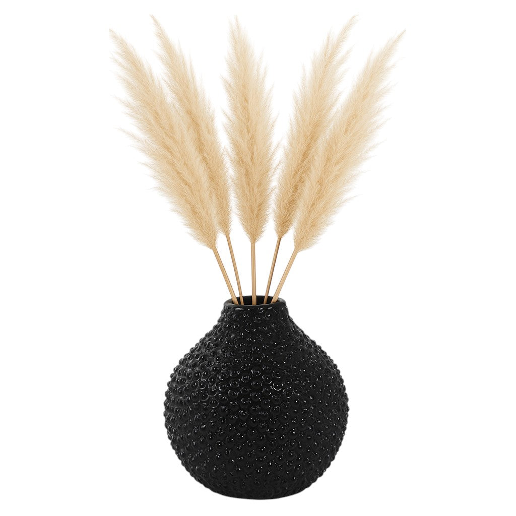 Sargent Black Gloss Spiked Ceramic Vase