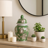 Jakeview Green/Brown/White Small Chinoiserie