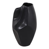 Sanitarium Black Large Ceramic Abstract Vase