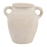 Drakewell Ivory Paper Mache Bud Vase with Handles