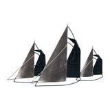 Seabright Blue/Silver Metal Sailboats Wall Decor