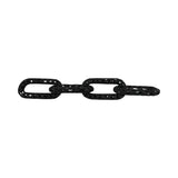 Caseyley Black Pierced Metal 4-Chain Link Object