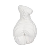 Riverkern White Large Curvy Ribbed Sculpture