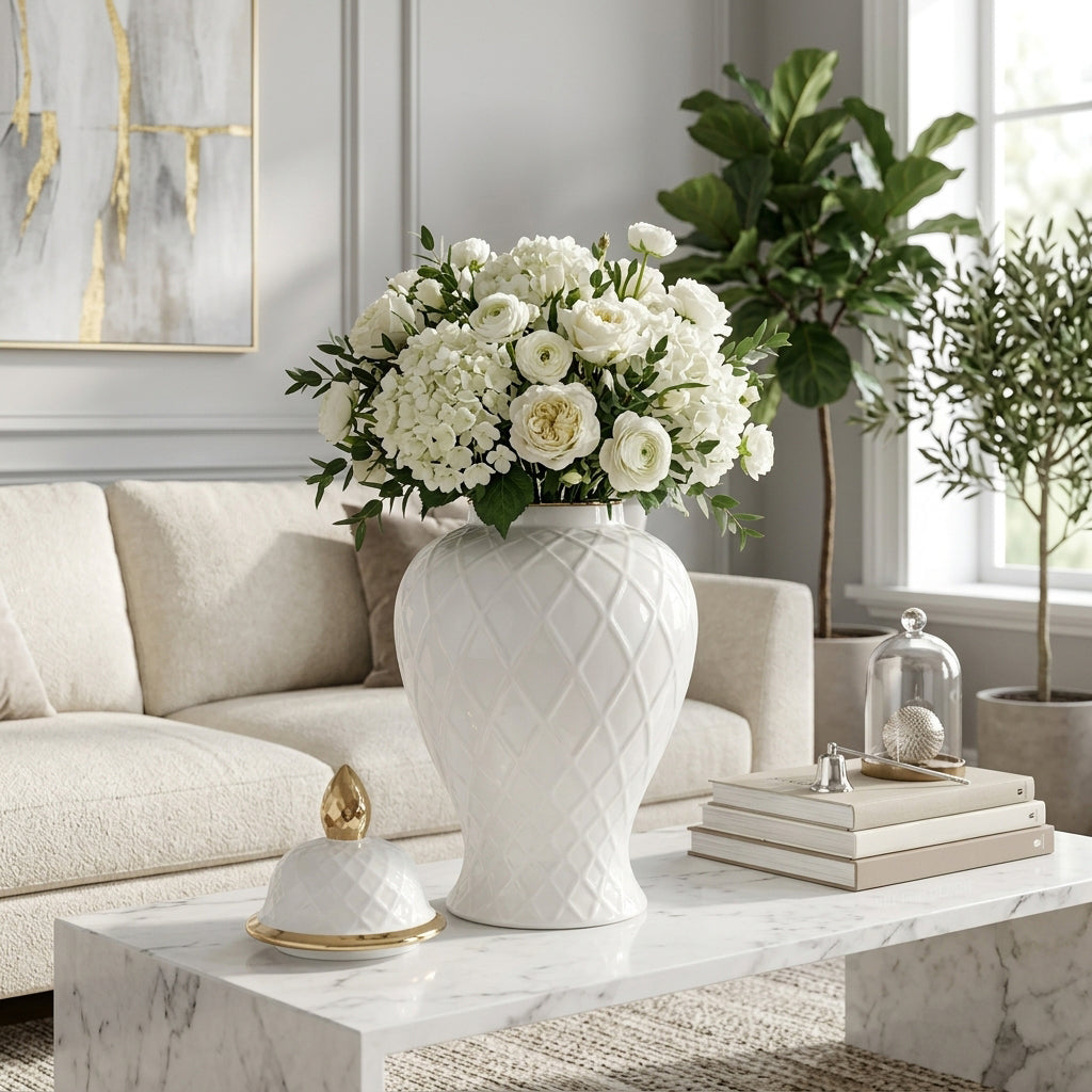 Camdenbrook White Large Chinoiserie - 17899-03EC