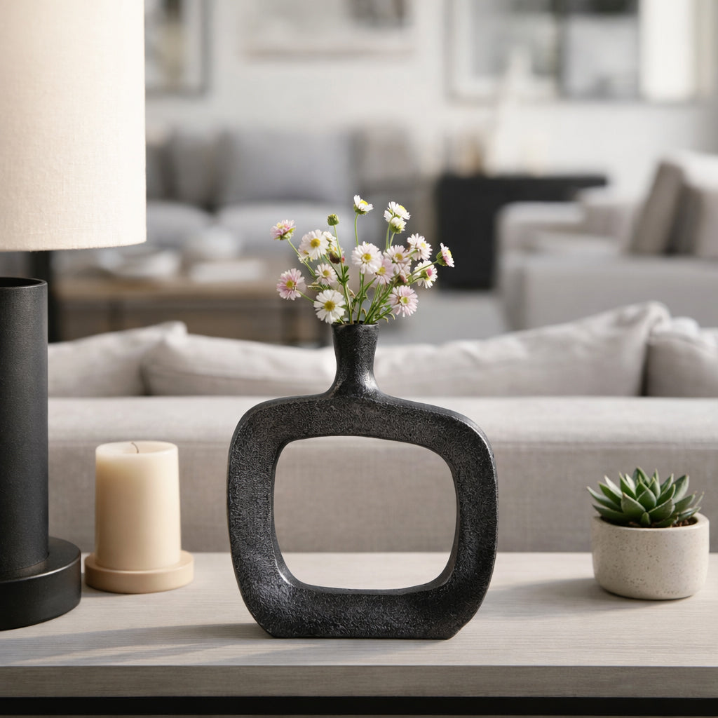 Brewerbrook Black/Silver Vase