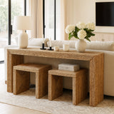 Warrenworth Tan/Brown Consoles (Set of 3)