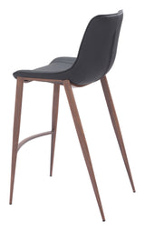 Magnus Black & Walnut Barstool (Set of 2)