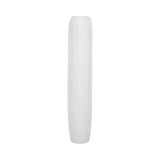 Ramal White Rough Cylinder Floor Vase