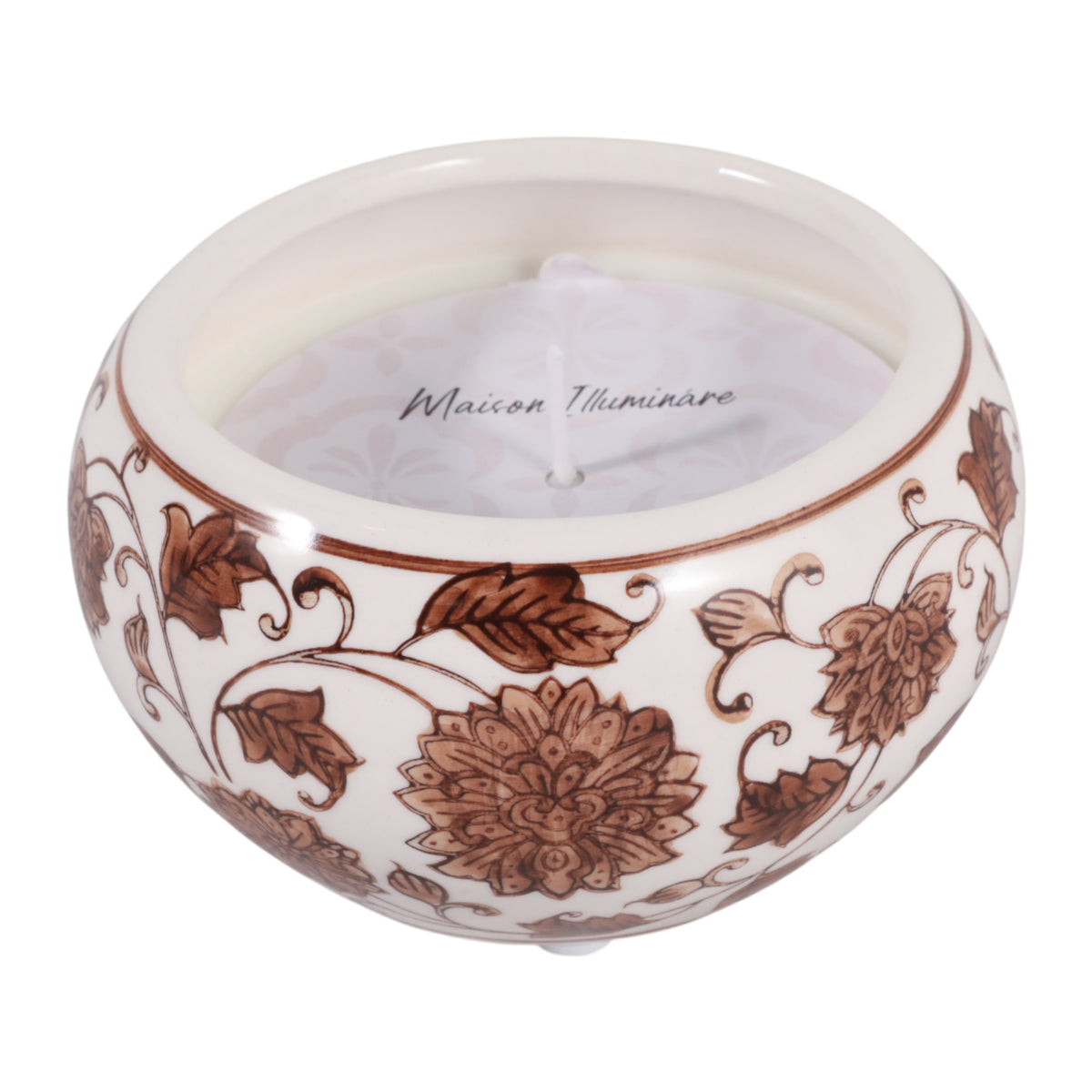 Glasgow Brown/White Neroli Basil Chinoiserie Candle