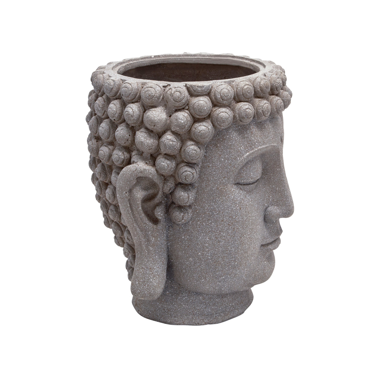 Port Costa Gray Buddha Head Planter