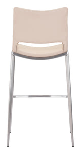 Ace Light Pink & Silver Barstool (Set of 2)