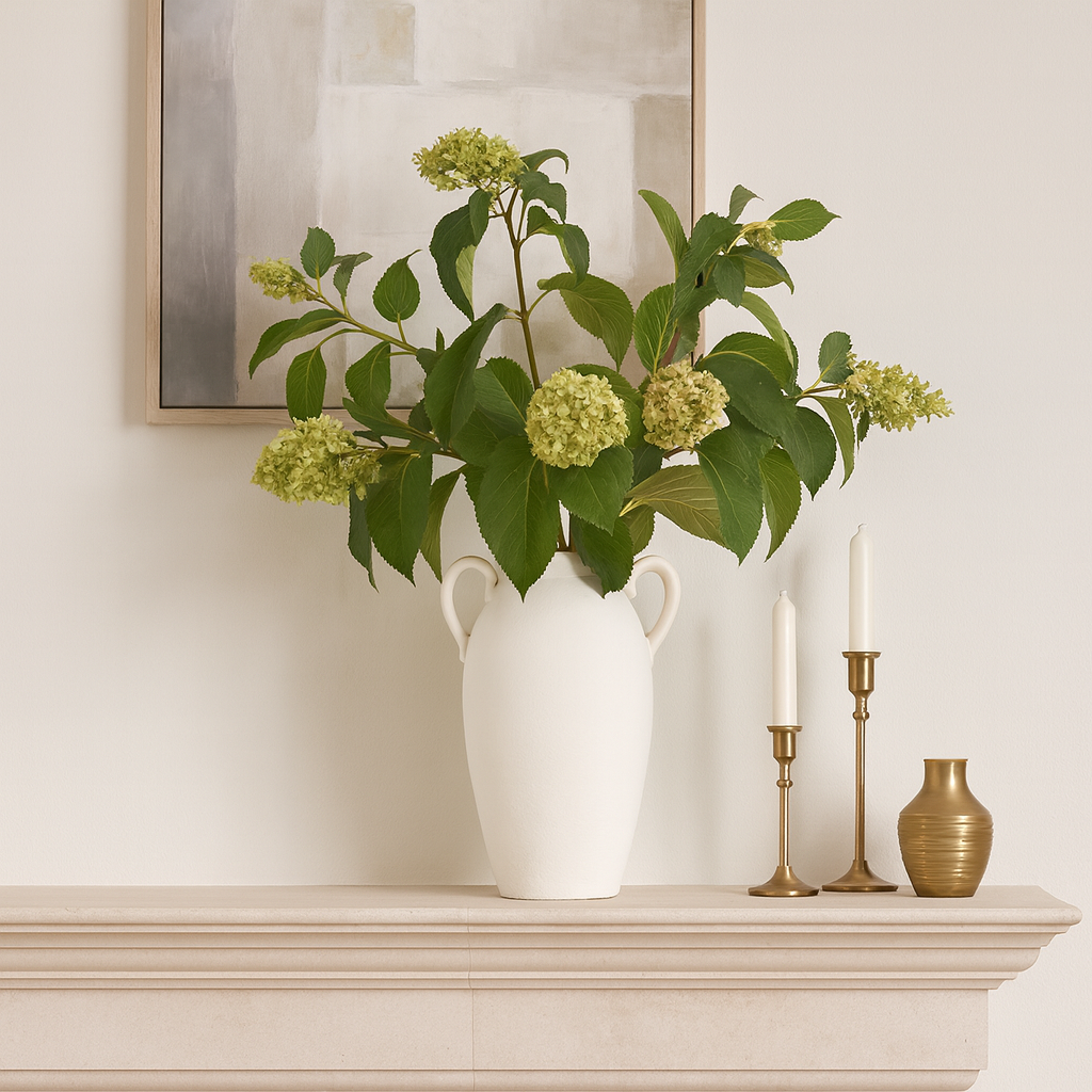 Laylaford White Ceramic Textured Jug with Handles