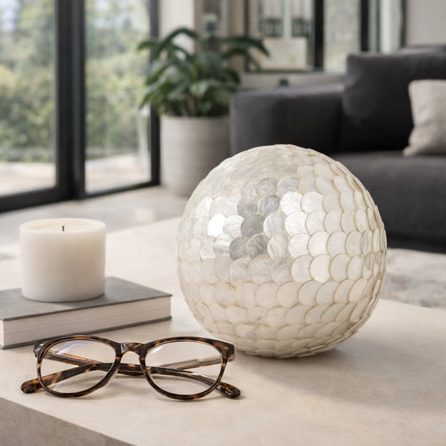 Pala Mesa Ivory Capiz Shell Orb
