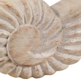 Yorkville White/Natural Small Distressed Wood Shell on Base