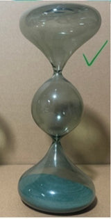 Kevet Blue 15-Minute 3-Tier Hourglass