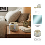 Dashholm Blue/Gold Verbena Bead Luster Lidded Candle