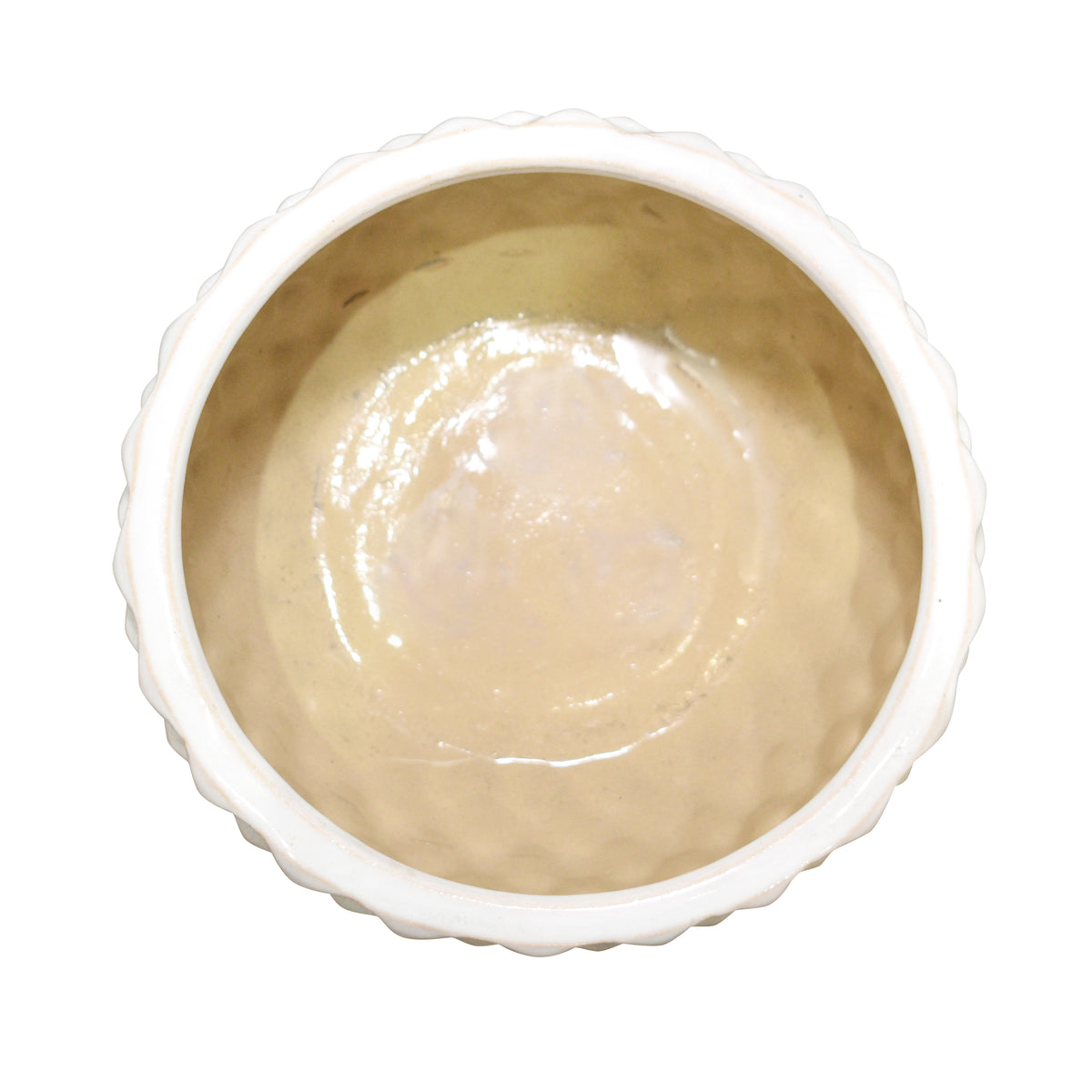 Fredericks White Textured Planters (Set of 3)