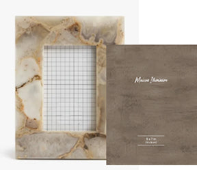 Evergreen Neutral 5x7 Agate Photo Frame