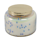 Dashholm Blue/Gold Verbena Bead Luster Lidded Candle