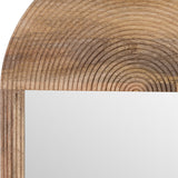 Santa Ysabel Brown Wood Oval Mirror