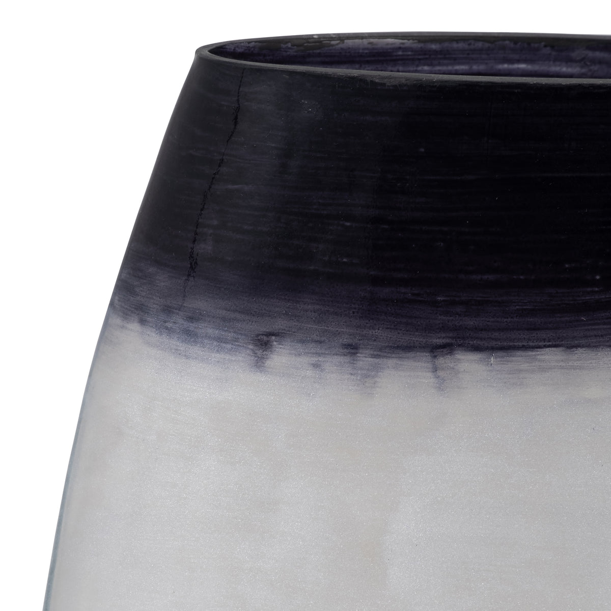 Dos Cabezas Blue/White Glass Ombre Vase