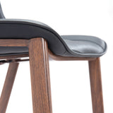 Magnus Black & Walnut Barstool (Set of 2)