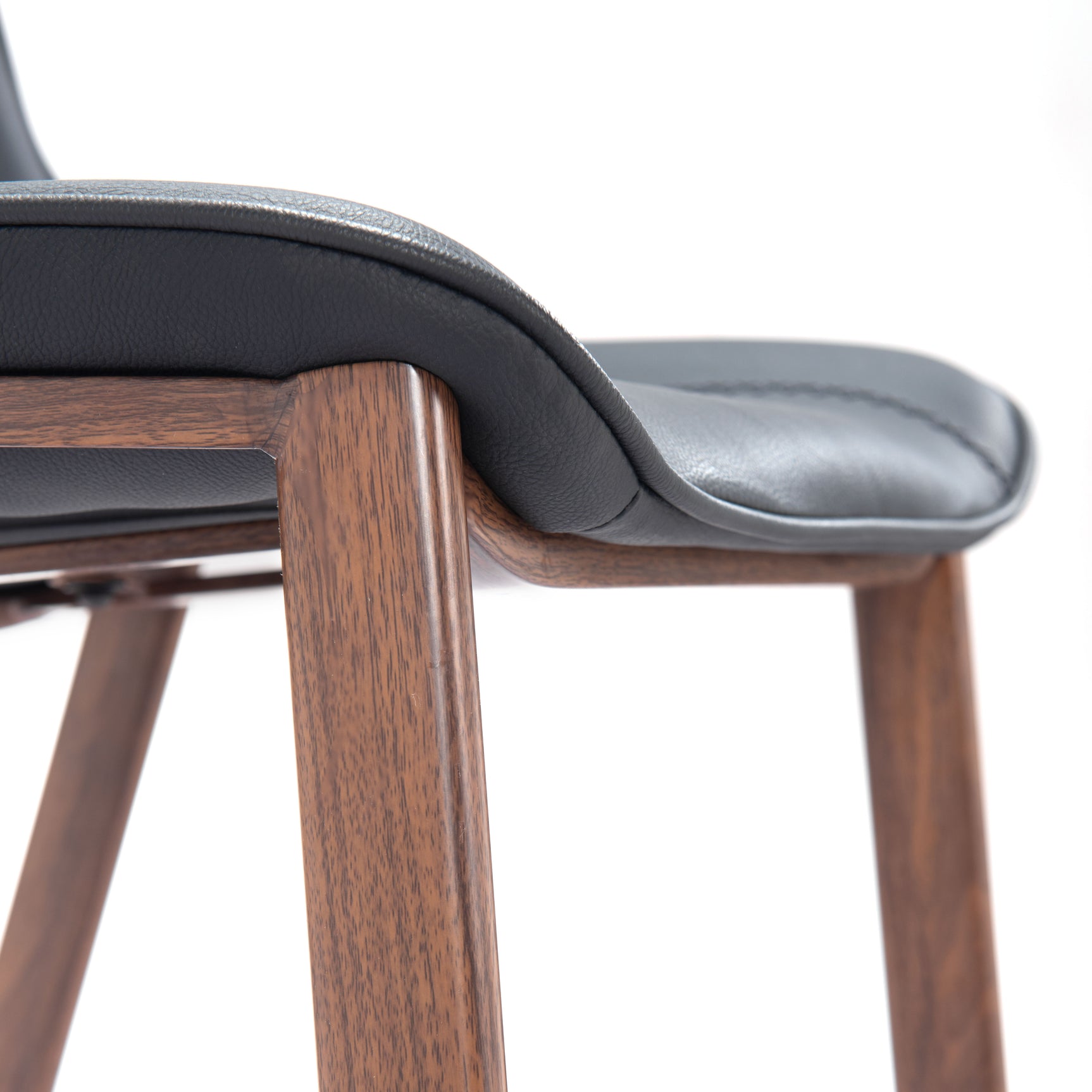 Magnus Black & Walnut Barstool (Set of 2)