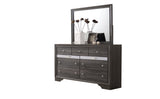 Matrix Gray Queen Storage Bedroom Set / 4pc - Ornate Home