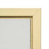 Akers White/Black/Gold Hand Painted Face Illusion Framed Wall Art